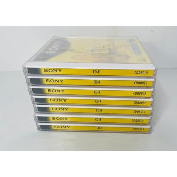 Lot of 7 Sony CD-R 80 Min Discs Recordable - Picture 3 of 3